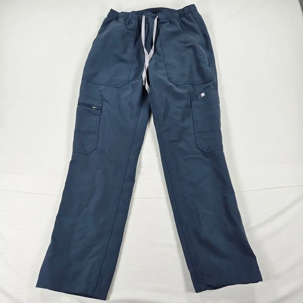 Figs Medical Healthcare Cairo Grey Blue Scrub Pants Men's Size XS‎